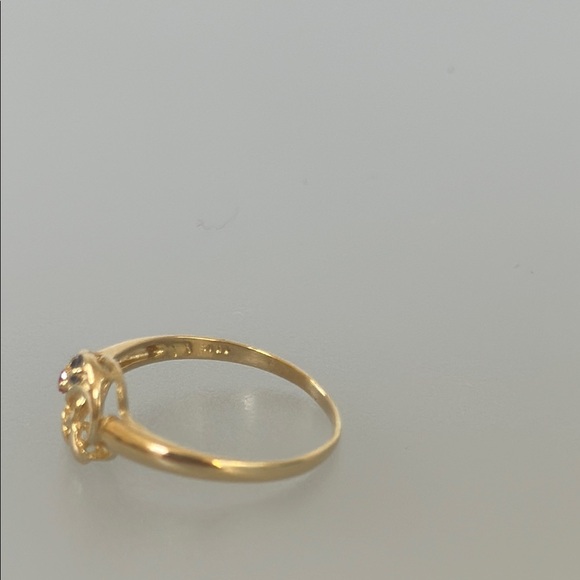 14k real solid gold ruby ring - Picture 6 of 7